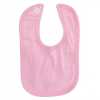 BB3: Plain Pink Velcro Bib (Made in UK)